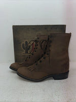 New Men’s Brown Lace Up Laredo Cowboy Boots. 1225 8 E E. 1-85