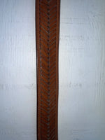 New Brown Genuine Leather Weaved 34” Belt #6520 JJ-67