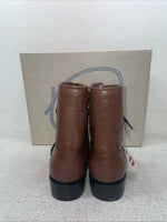 New Youth Brown Lace Up A Jama Product Cowboy Boots.  Y 5117 G 5.5 5 1/2. 2-136