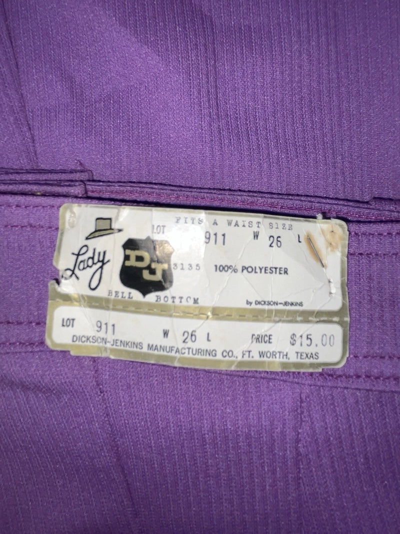 New Vintage Purple Dickson Jenkins Polyester Pants #911 VV-74 