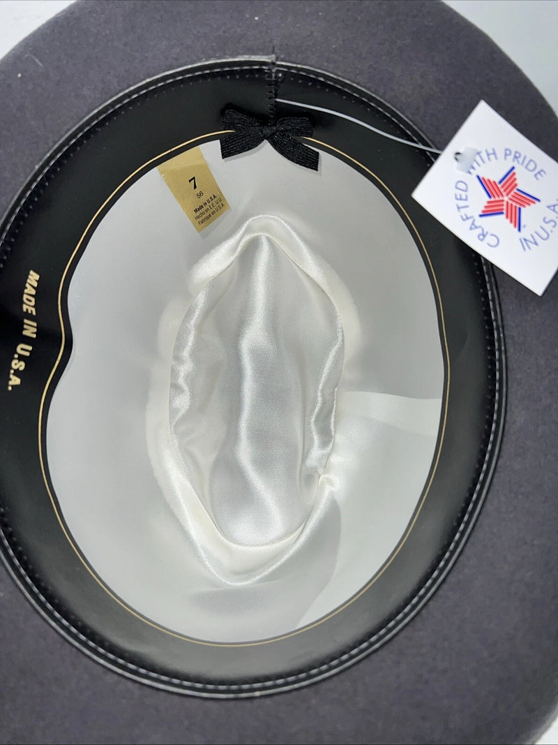 New Women's Charcoal English Riding Hat. 7 M. 12-95