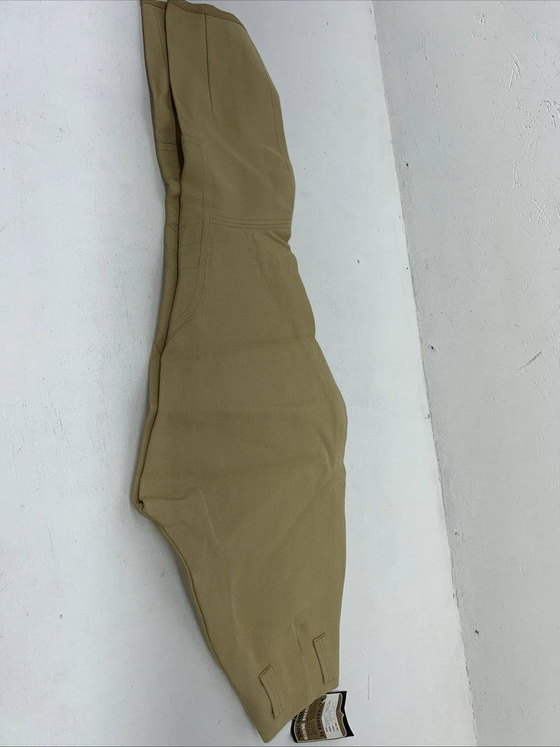 New Women’s Tan Equestrian Equi-stretch No Flare English Breeches. 24 R C-43 