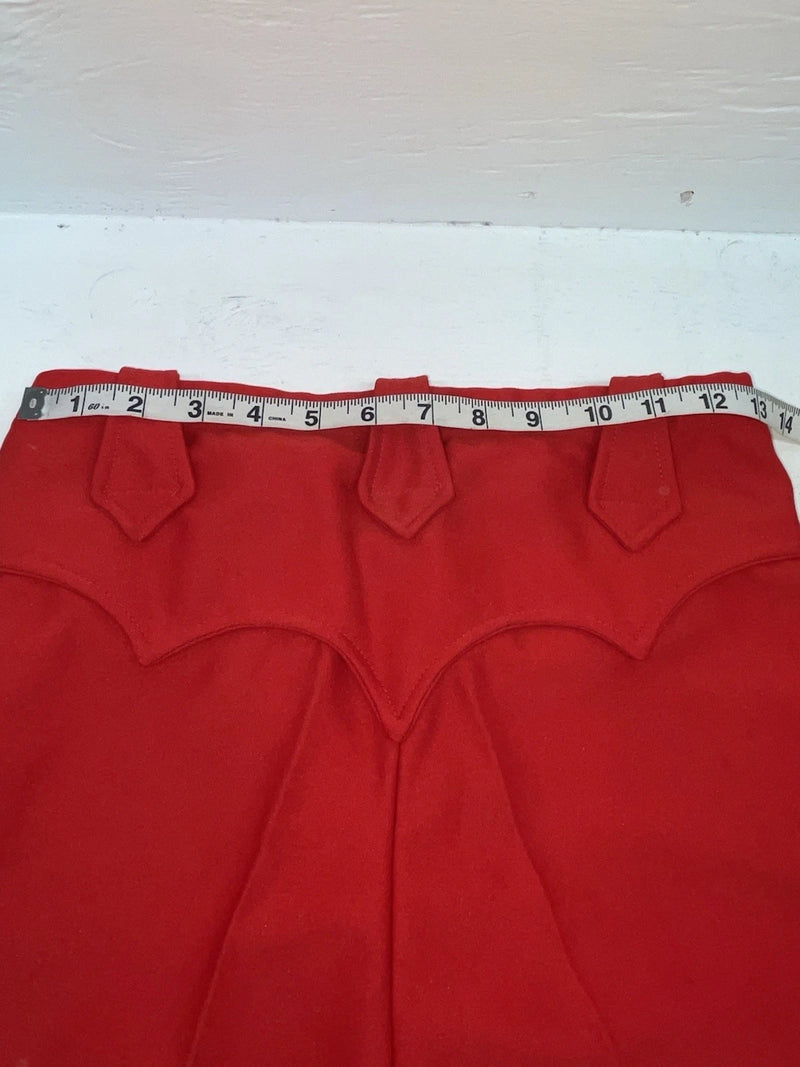 New Vintage Red Western Heritage Polyester Pants #G31 ZZ-76
