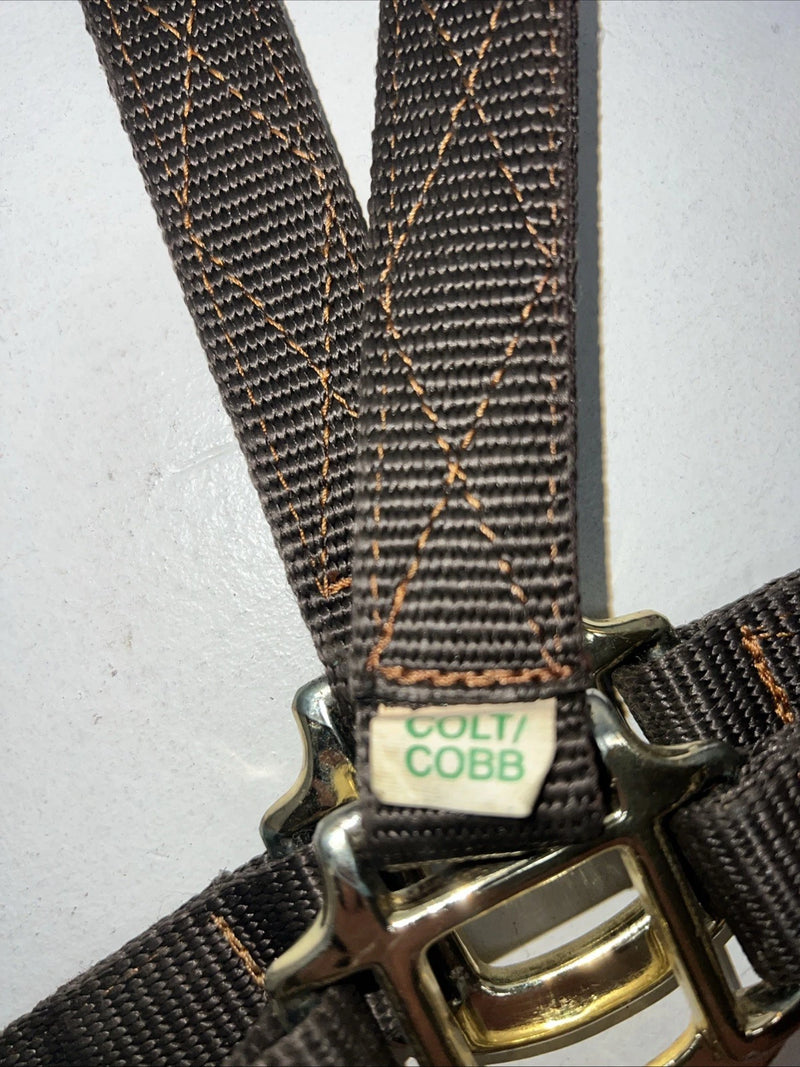New ABetta Brown Nylon Colt/Cobb Web Halter #238523 3C-8