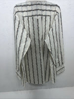 New Men’s White Floral White House Pearl Snap Long Sleeve Shirt. XXL G-67