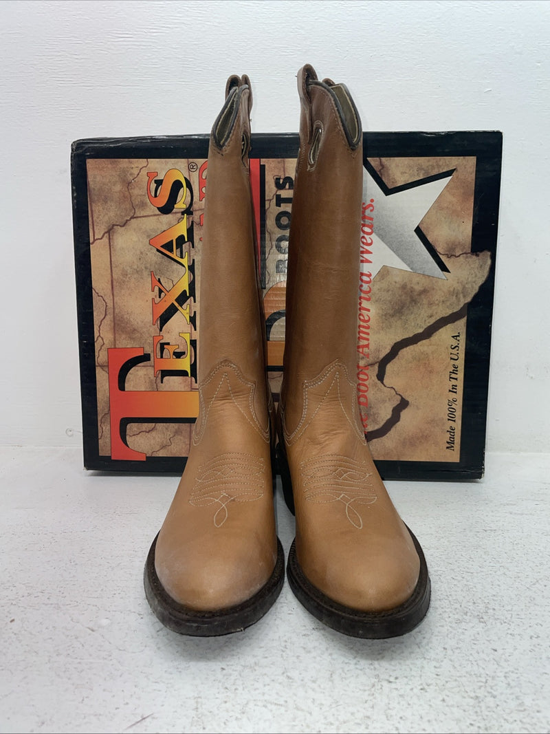 New Men’s Brown Texas Brand Cowboy Boots. 8499 9 D. 4-89