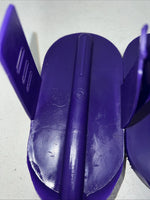 New Purple Hose Hook Up Horse Bath Brush Set Of 2 F-501