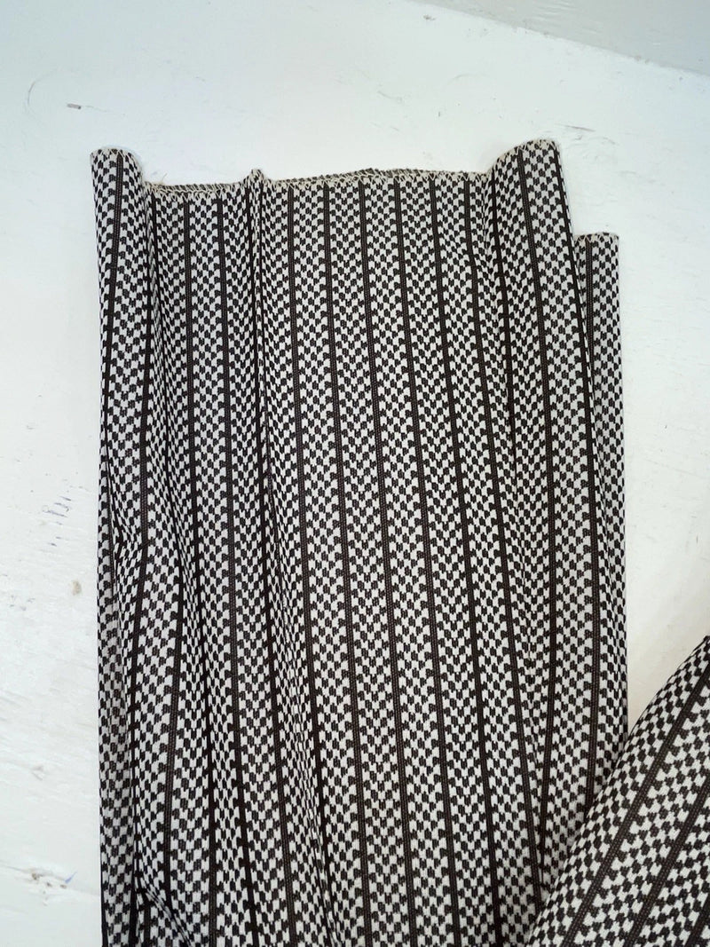 New Vintage Black And White Checkered Panhandle Slim Polyester Pants #8042 SS-71