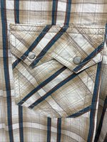 New Men’s ELY 1878 Multicolor Plaid Long Sleeve Pearl Snap Large Q-42