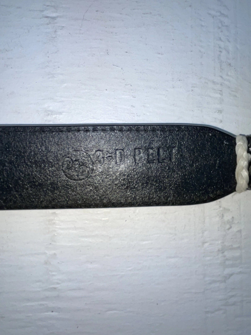 New Black Genuine Leather 3D Tooled And Pendent 30” Belt #2030 JJ-152