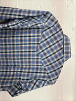 New Men’s Champion Western Purple Plaid Long Sleeve Pearl Snap 14.5 Small O-35