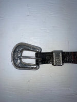 New Brown Genuine Leather Acme Tooled 28” Belt #5022 JJ-163