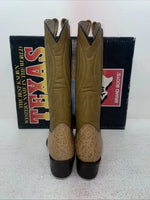 New Men’s Brown Texas Brand Cowboy Boots. 4785 8 M. 1-119