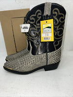 New Women’s Black Snakeskin Smoky Mountain Cowboy Boots. 1042JY 6. 19-35