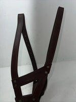 New Tough 1 Brown Leather Comfort Cribbing Collar #52-2500L W-54