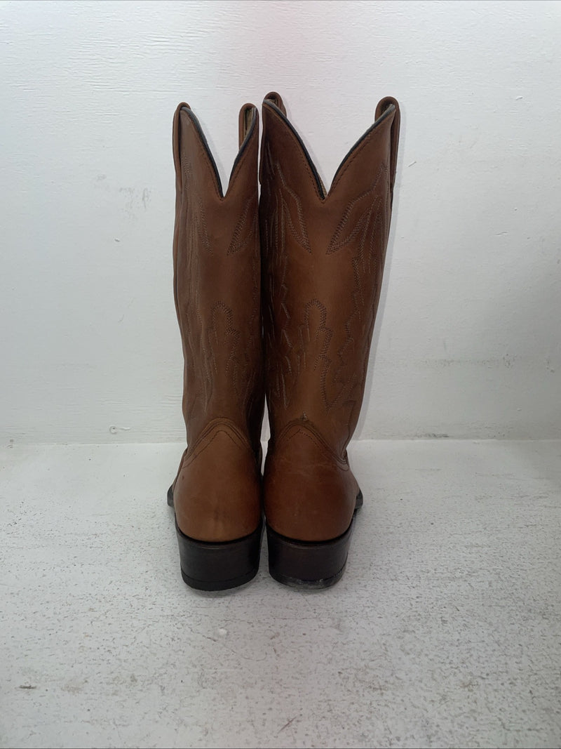 New Men’s Brown Dan Post Cowboy Boots. 2551 8.5 8 1/2 E W. 3-87