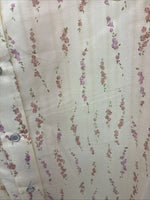 New Women’s White Horse Yellow Floral Short Sleeve Pearl Snap XL II-94