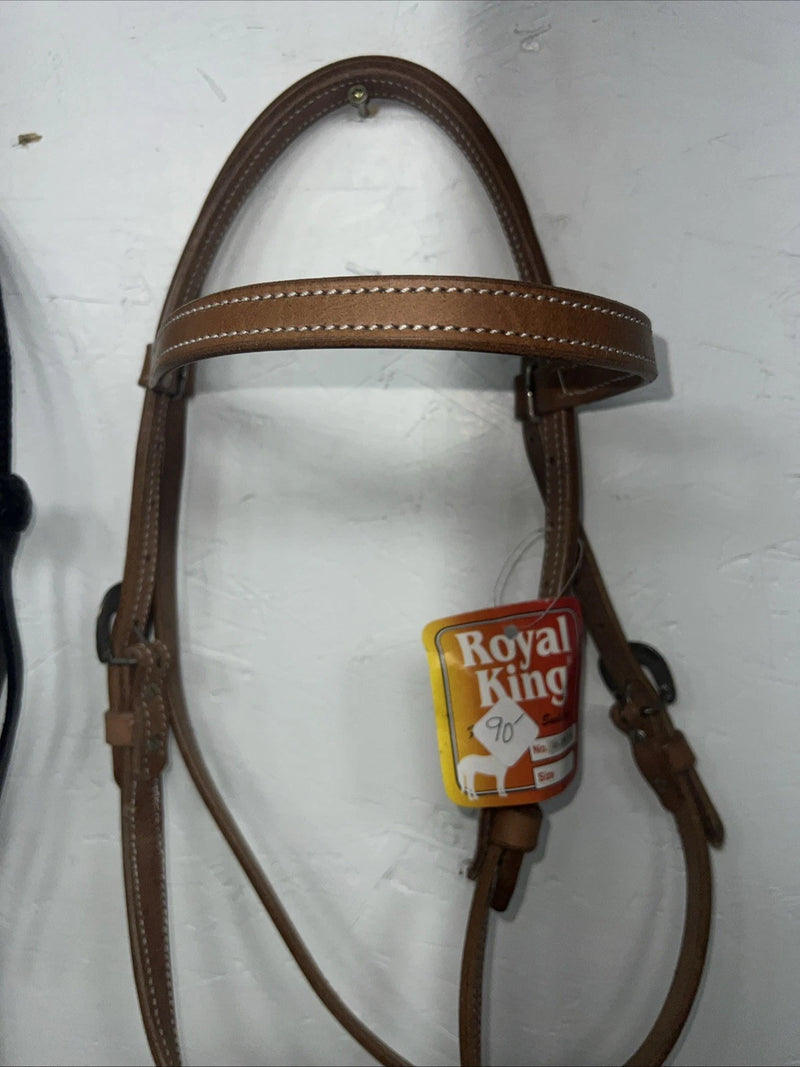 New Royal King Black Bit less Bridle #45-296-31-0 W-1