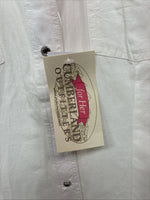 New Women’s Cumberland White Gem Long Sleeve Pearl Snap Size XL KK-84