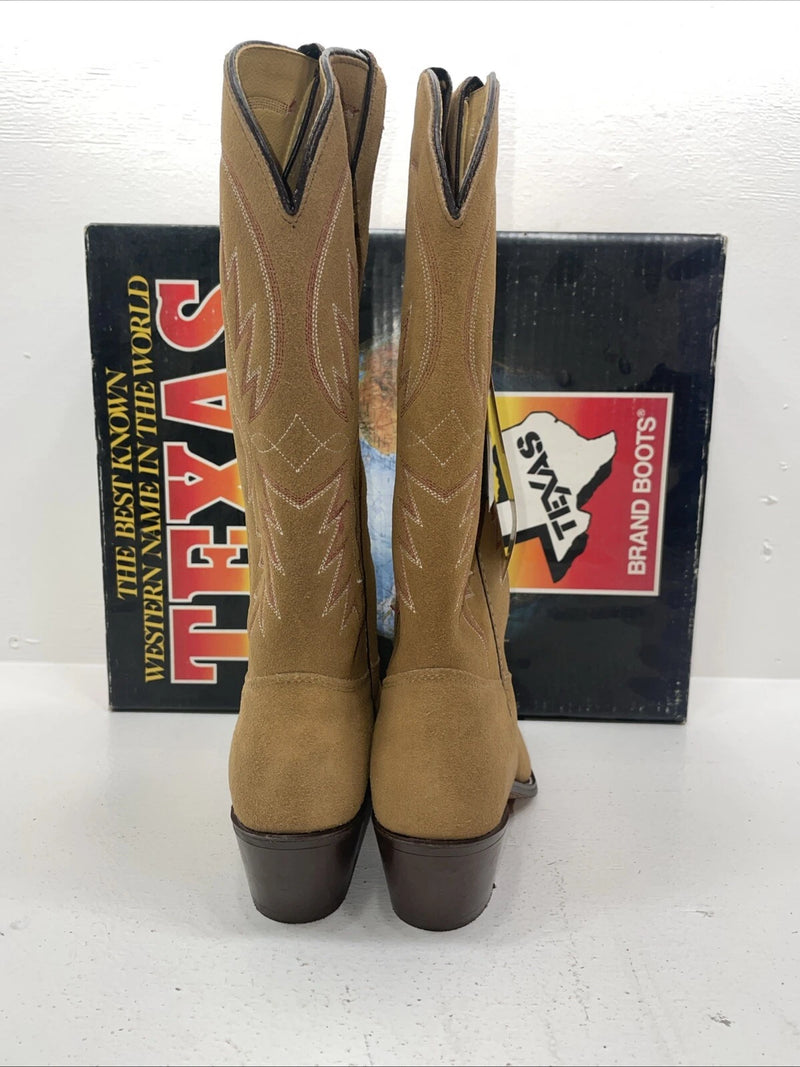 New Women’s Brown Texas Brand Cowboy Boots. 4906 8 M. 16-19