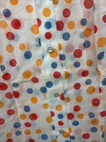 New Women’s Tem Tex Polkadot Long Sleeve Pearl Snap Size 34 LL-102
