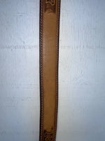 New Brown Genuine Leather Perkies Tooled 26” Belt #601 NN-6