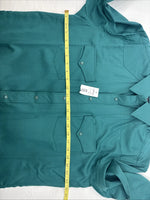 New Men’s ELY Cattleman Green Stripe Long Sleeve Pearl Snap Large X-20