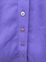 New Women’s Western Fashion Purple Long Sleeve Button Up Size 12 MM-71