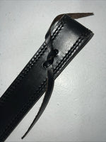 New Tough 1 Black Leather 1 1/2” Back Flank Cinch W/roller Buckles S-51