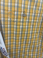 New Boys Wrangler yellow Flannel Long Sleeve Button Up 2XL F-95