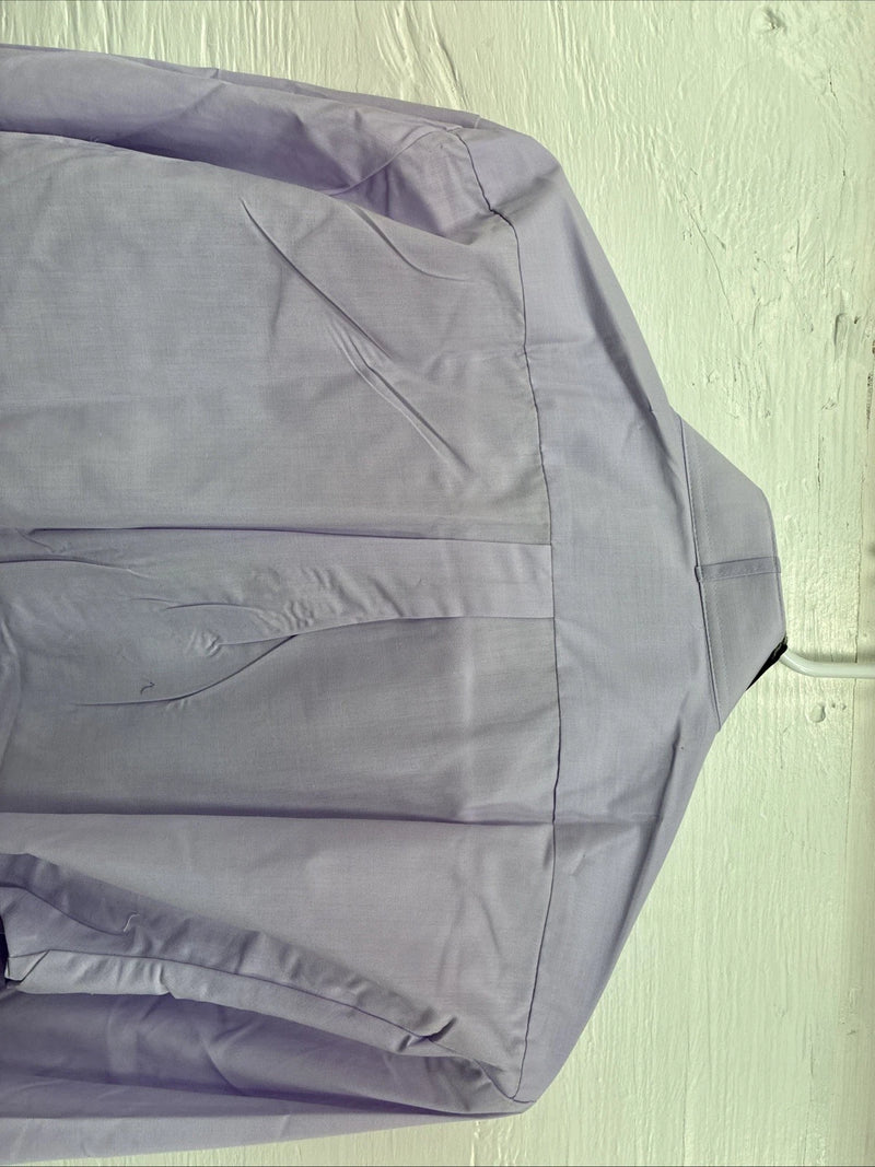New Wayne Scott Purple Long Sleeve Bottom Up English Shirt Medium X-95