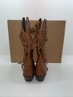 New Women’s Brown With Fringe Capezio Cowboy Boots. L 697 7.5 7 1/2 M. 17-101