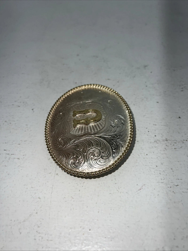 New Women’s M&F Gold “U” Belt Buckle. 38092 A-101