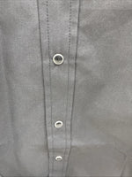 New Men’s ELY Cattleman Black Western Long Sleeve Pearl Snap 2XL F-68