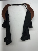 New Children’s Black Show Chaps With Fringe Adjustable Waist 24” M I-70