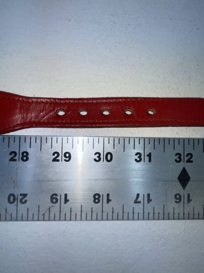 New Red Genuine Leather Wright 30” Belt #10492 Z-85