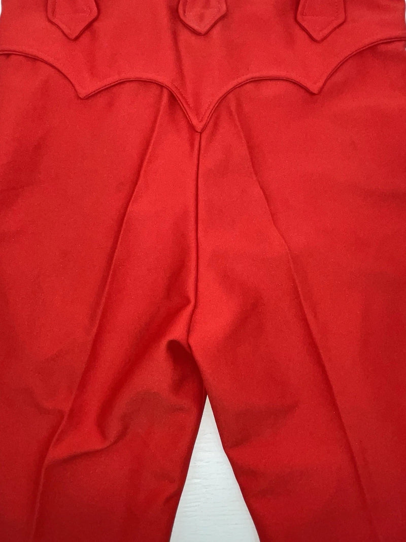 New Vintage Red Western Heritage Polyester Pants #G31 ZZ-76