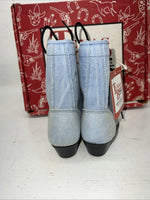 New Children’s Blue Texas Brand Lace Up Cowboy Boots. 9.5 9 1/2 D. 24-24 