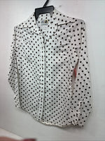 New Women’s Dickson Jenkins Polkadot Long Sleeve Pearl Snap Size 32 MM-3