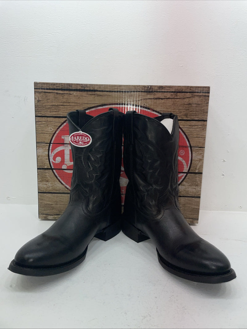 New Men’s Black Laredo Cowboy Boots. 67900 10 E W. 6-33