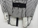 New Women’s Cowboy Threads Black White Design Sleeveless Button Up Medium YY-88