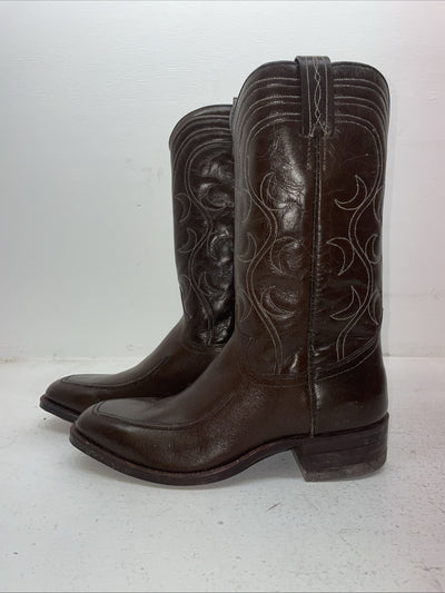 New Men’s Brown Dan Post Cowboy Boots. 6513 9 D. 4-27