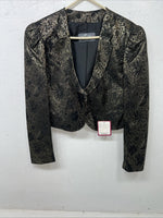 New Women’s Whitman Gold Long Sleeve Show Jacket Large #1717 UU-47