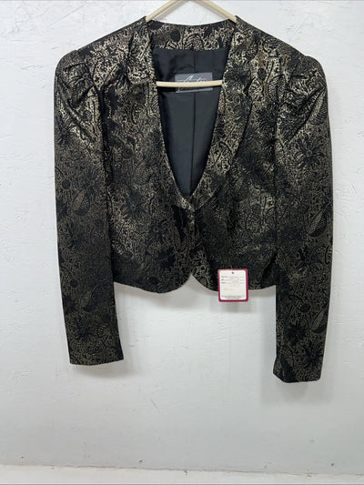 New Women’s Whitman Gold Long Sleeve Show Jacket Large #1717 UU-47