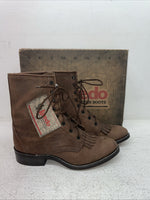 New Men’s Brown Lace Up Laredo Cowboy Boots. 1225 7.5 7 1/2 E E. 1-60
