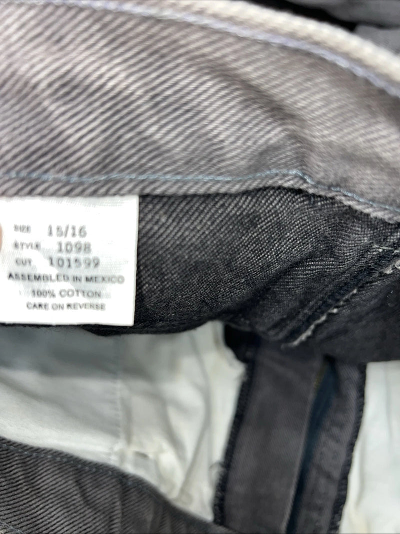 New Women’s Grey Cross J Denim Jean No Back Pockets. 15/16x34 K-15
