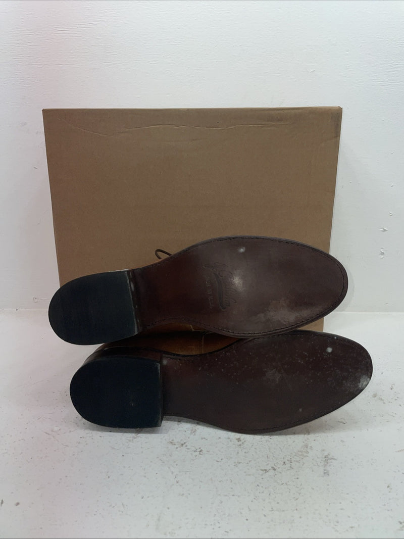 New Men’s Brown Lace Up J Chisholm Cowboy Boots. 2556 10 E E. 7-26