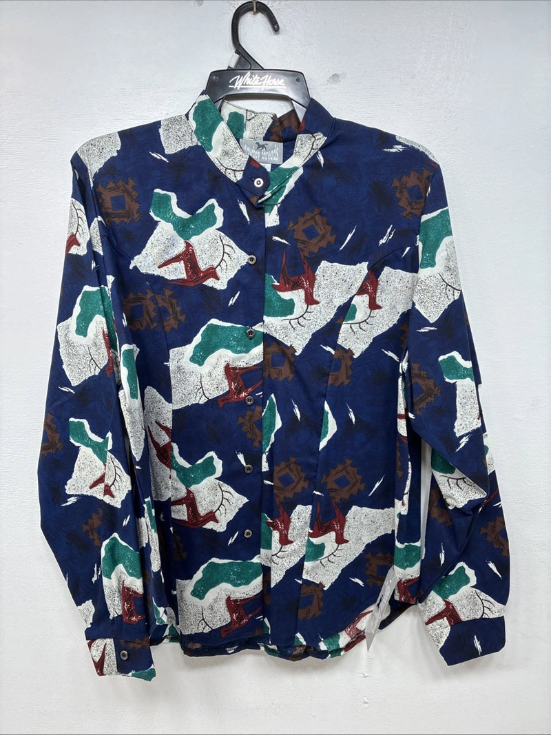New Women’s Cowboy Threads Designed Long Sleeve Button Up Large TT-15