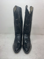 New Youth Black Brock Cowboy Boots. 1920 6.5 6 1/2 E E. 2-145