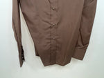 New Women’s Brown Panhandle Slim Long Sleeve Button Up Shirt #3334 3B-89